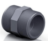 PVC - U Nipple - BSP Threaded | High - Quality Pipe Fitting - H2O Warehouse